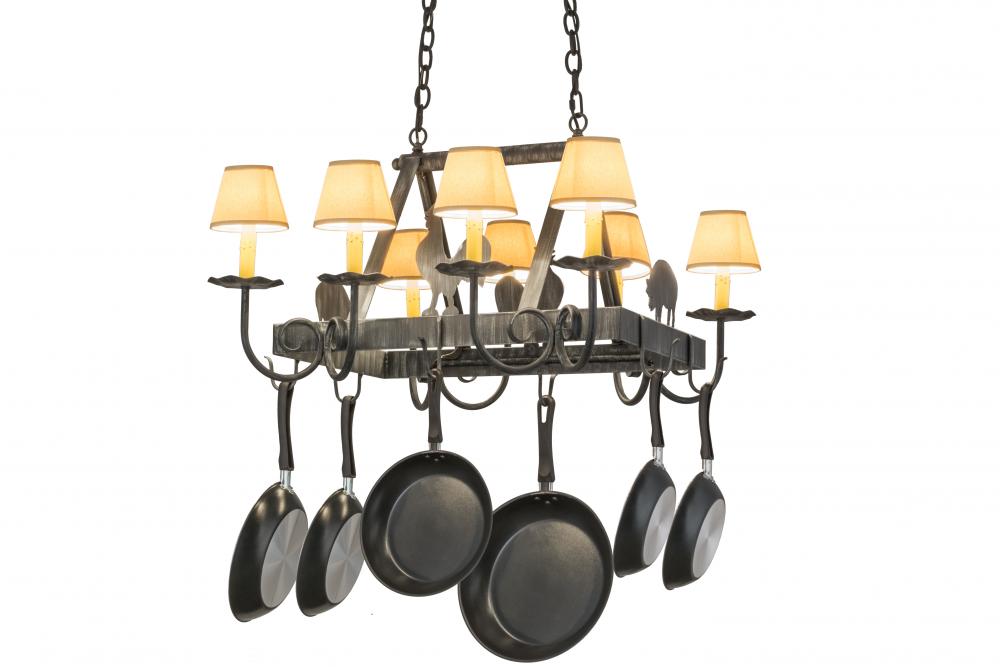 27&#34;L Barn Animals 8 LT Pot Rack