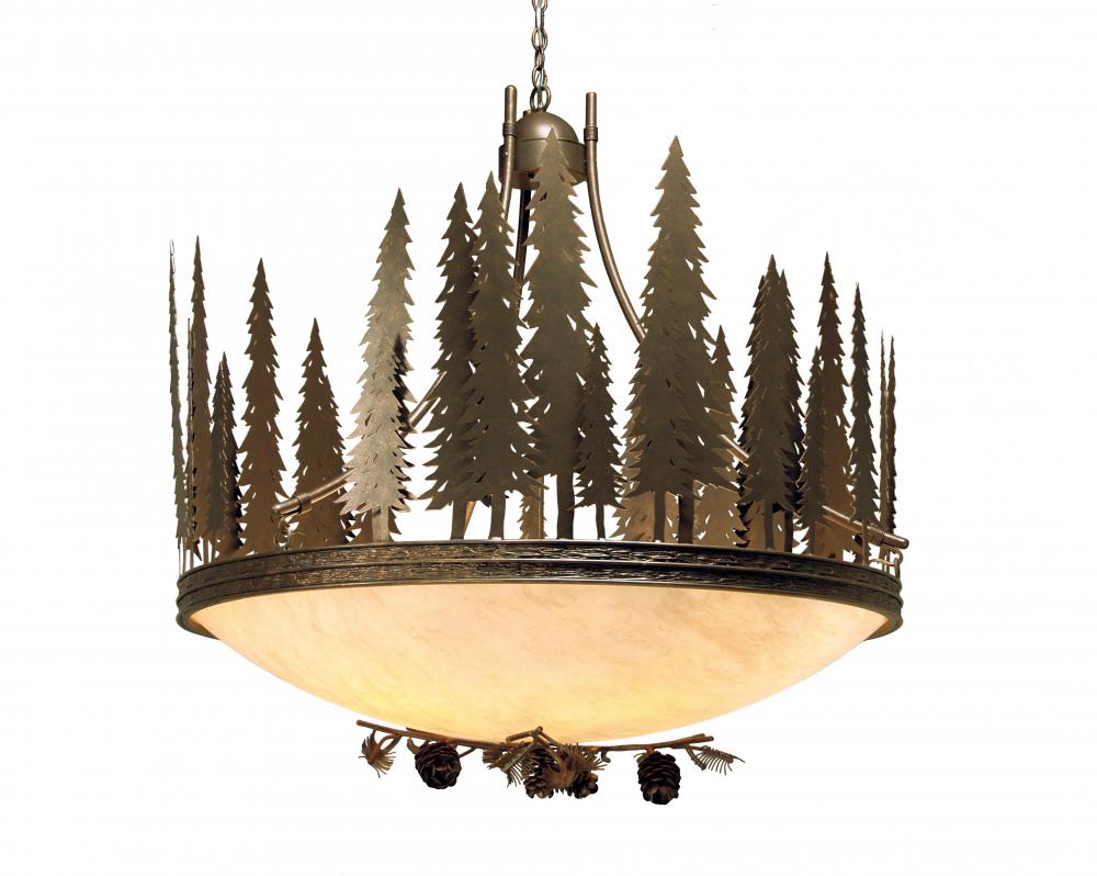 48&#34; Wide Towering Pines Inverted Pendant