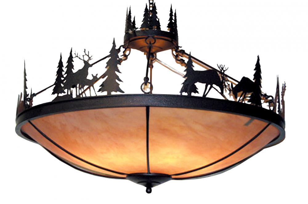 48&#34; Wide Woodland Inverted Pendant