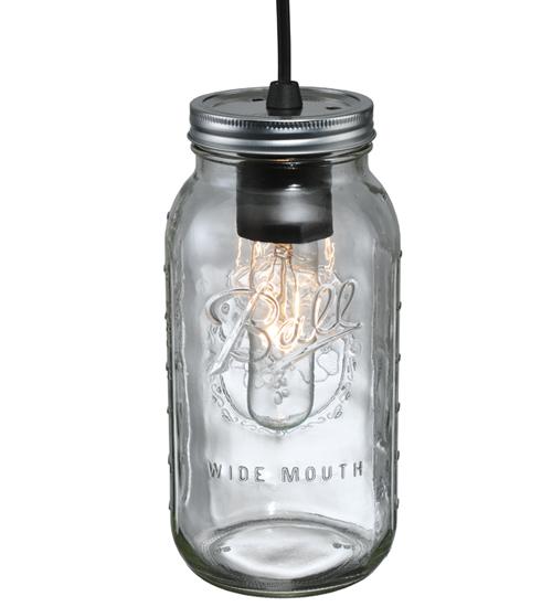 4.75&#34; Wide Mason Jar Mini Pendant