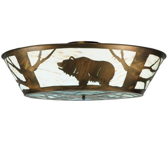 47&#34; Wide Grizzly Bear on the Loose LED Flushmount