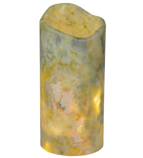 3.5&#34;W Cylindre Light Green Jadestone Shade