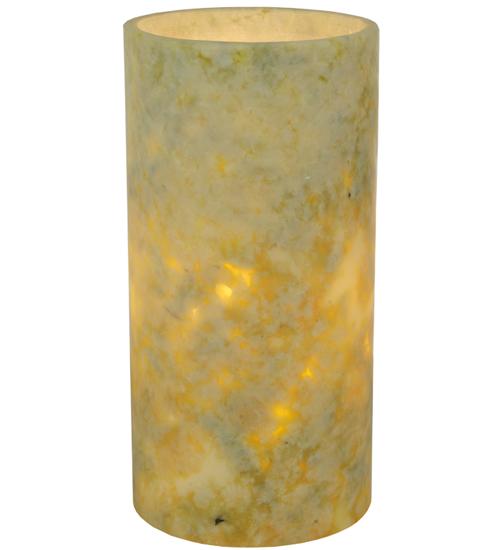 4&#34;W Cylindre Light Green Jadestone Shade