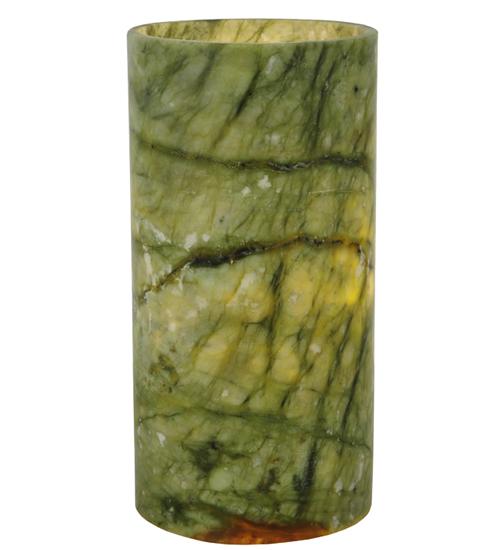 4&#34;W Cylindre Green Jadestone Shade