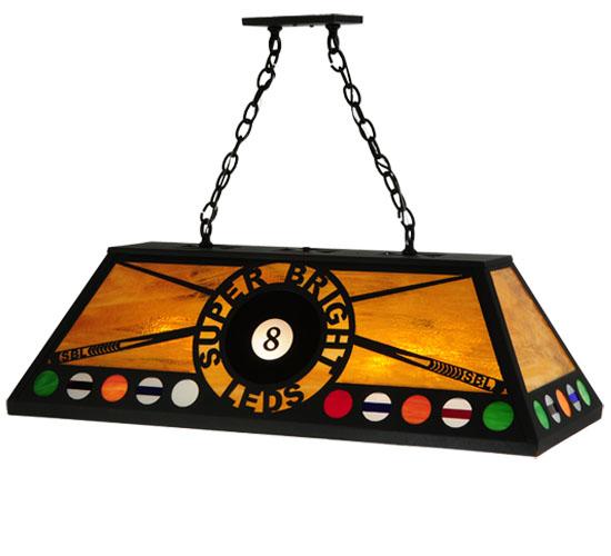 39&#34; Long 8 Ball Personalized Super Bright LEDS Oblong Pendant