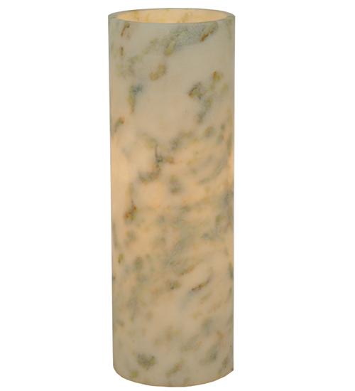 3.4&#34;W Cylindre Light Green Jadestone Shade