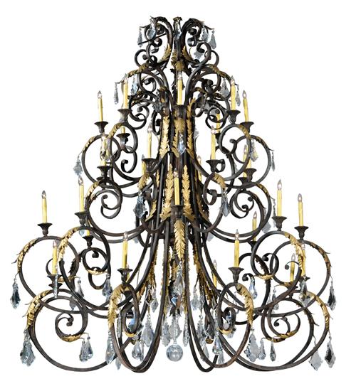 72&#34;W Serratina 32 LT Chandelier