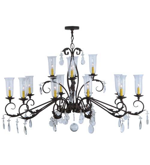 62&#34; Long Windsor 14 Light Oblong Chandelier