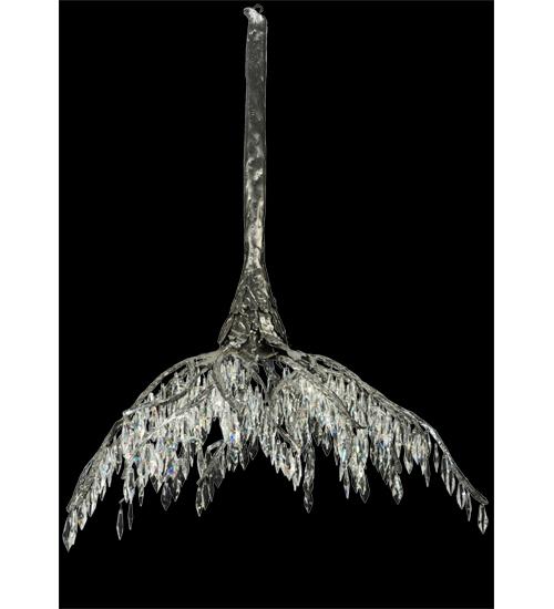 38&#34; Long Winter at Stillwater Crystal Chandelier