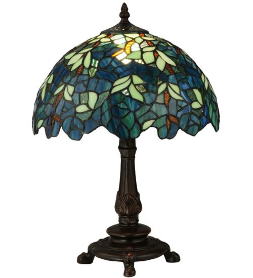 17&#34;H Nightfall Wisteria Accent Lamp