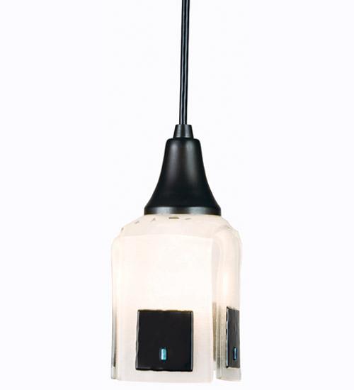 4&#34;Sq Metro Fusion Casual Affair Mini Pendant