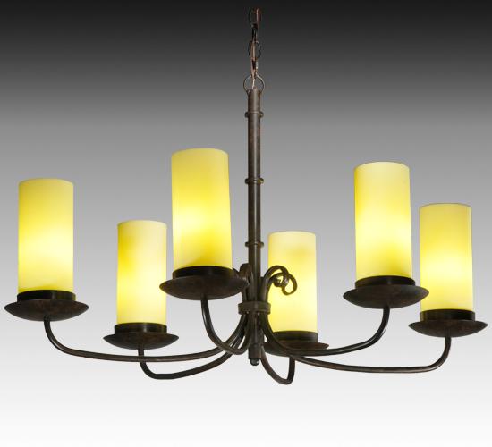 38&#34;L Atria 6 LT Oblong Chandelier