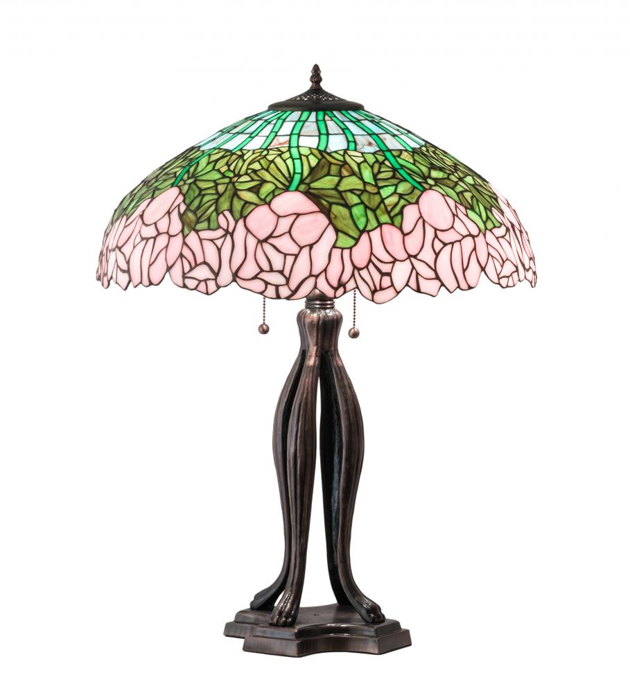 30&#34; High Tiffany Cabbage Rose Table Lamp