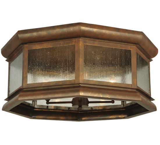 30&#34;W Manchester Octagon Flushmount