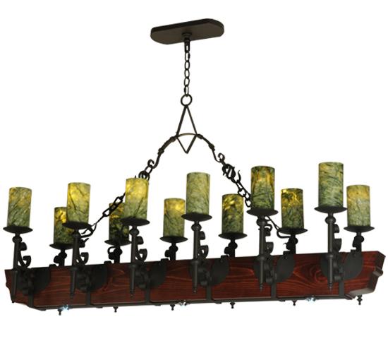 60&#34;L Tudor Jadestone LED Chandelier