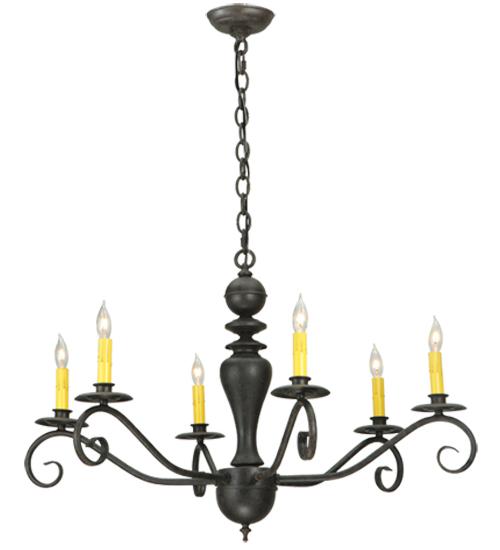 33&#34; Wide Emory 6 Light Chandelier