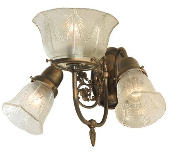 15&#34; Wide Revival Gas & Electric 3 Light Wall Sconce