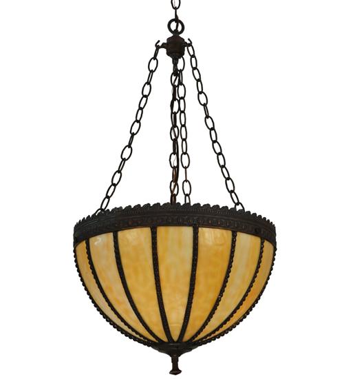 17&#34;W Gothic Beige Inverted Pendant