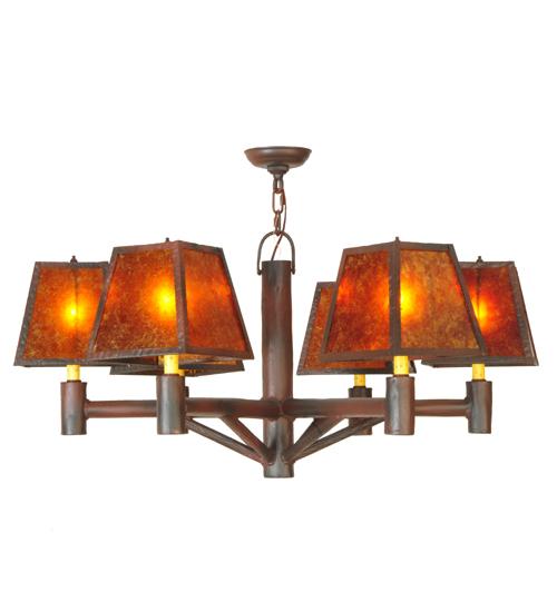 40&#34;W Rocky Mountain 6 LT Chandelier