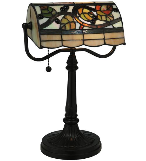 15&#34;H Vineyard Banker&#39;s Lamp