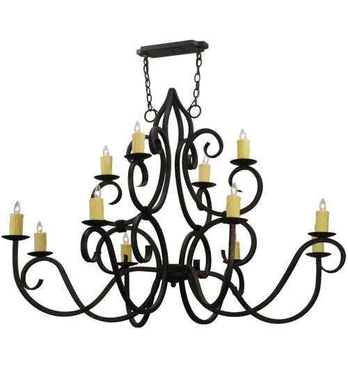 60&#34; Wide Clayton 12 Light Chandelier