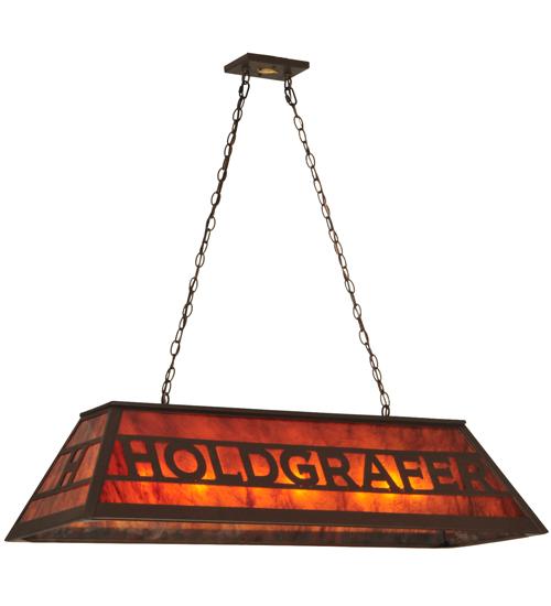 48&#34;L Personalized Holdgrafer Oblong Pendant