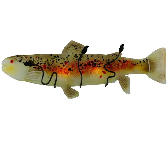 29.5&#34;W Metro Fusion Brown Trout Glass Wall Sconce