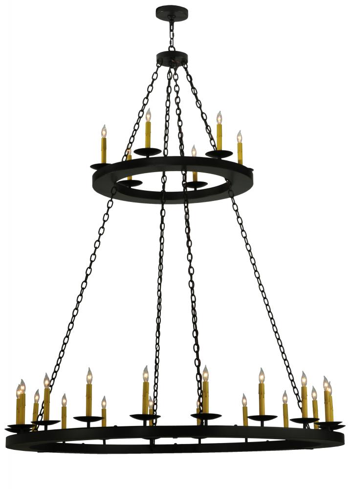 60&#34; Wide Loxley 24 LT Two Tier Chandelier