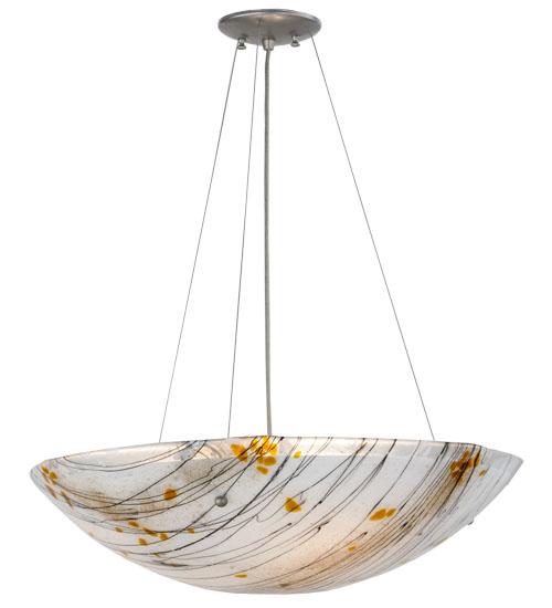 24&#34; Wide Metro Fusion Ramoscelli Glass Inverted Pendant