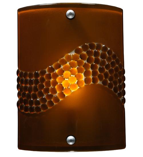 8.25&#34;W Metro Fusion Amber Pietre Wall Sconce