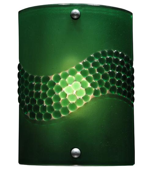 8.25&#34;W Metro Fusion Green Pietre Wall Sconce