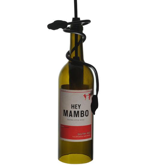 5&#34;W Personalized Hey Mambo Wine Bottle Mini Pendant