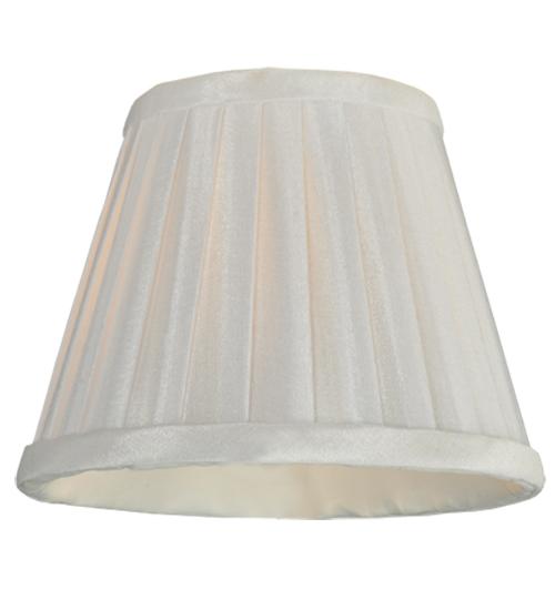 5&#34;W X 4&#34;H Channell Tapered & Pleated Shade