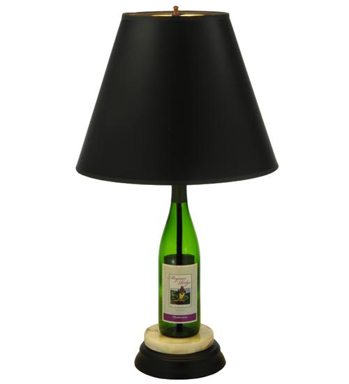 25.5&#34;H Personalized Wine Bottle Table Lamp