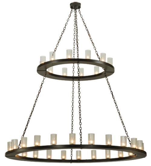 72&#34;W Loxley 36 LT Two Tier Chandelier