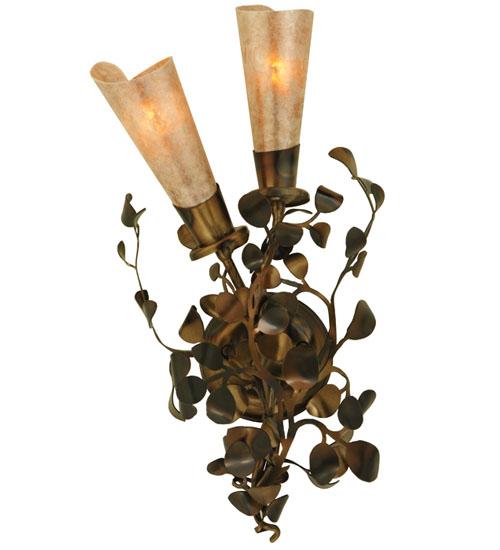 10&#34;W Vinca Vine 2 LT Wall Sconce