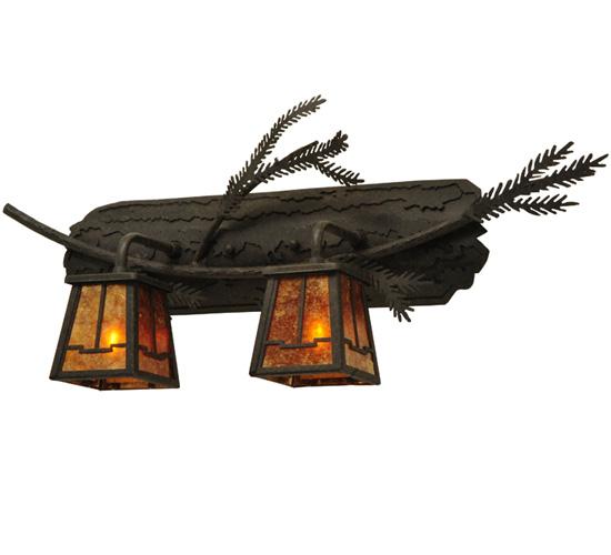 25&#34;W Pine Branch Valley View 2 LT Vanity Light