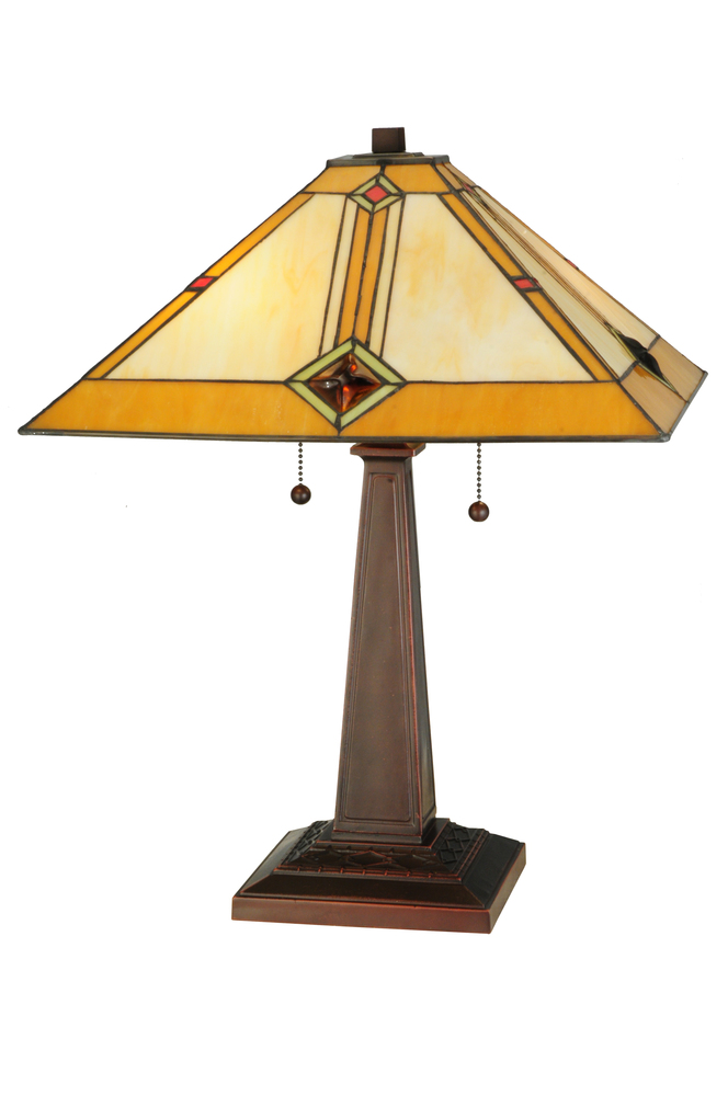 22&#34;H Diamond Mission Table Lamp