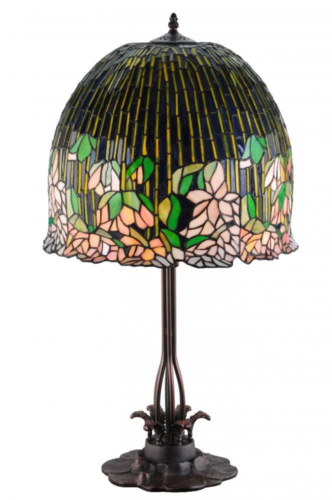 32&#34;H Tiffany Flowering Lotus Table Lamp