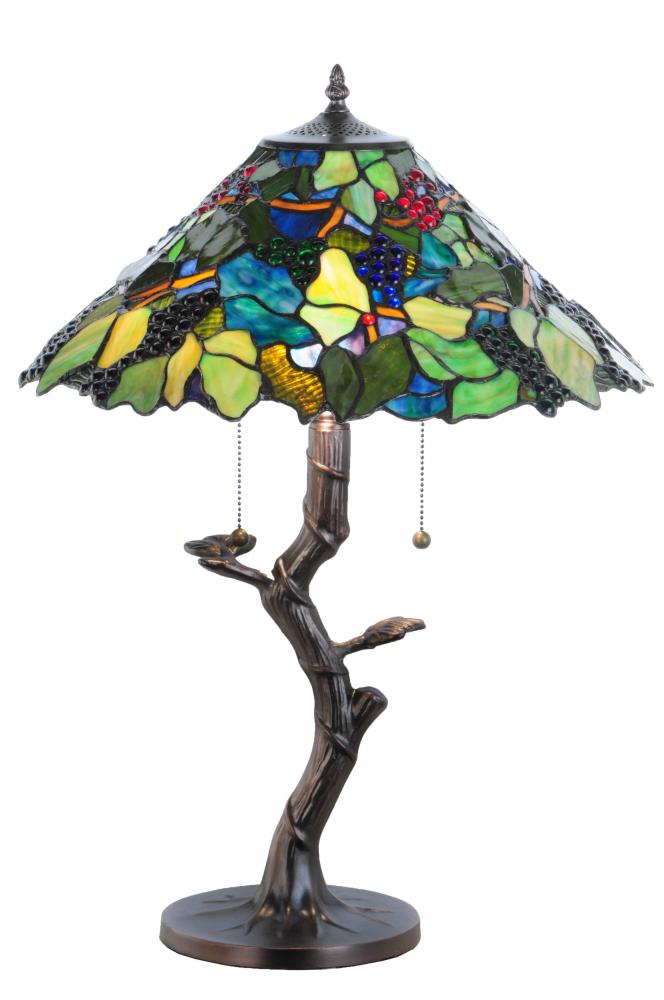 25&#34;H Grape Harvest Table Lamp