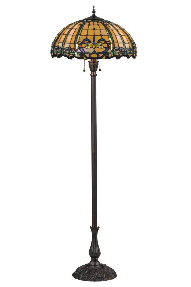 63&#34;H Dragonfly Trellis Floor Lamp