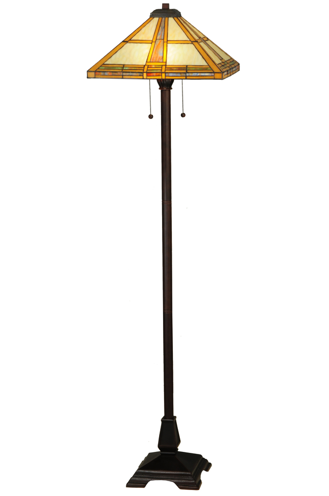 62&#34;H Prairie Straw Floor Lamp