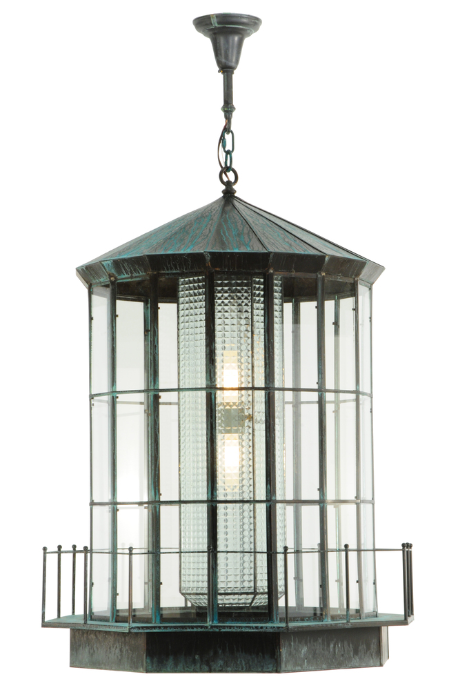 28.5&#34;W Lighthouse Lantern Pendant