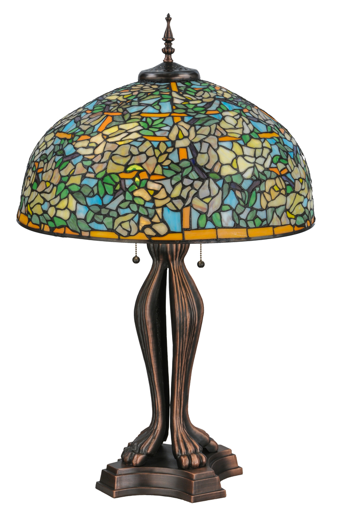 36&#34; High Tiffany Laburnum Trellis Table Lamp