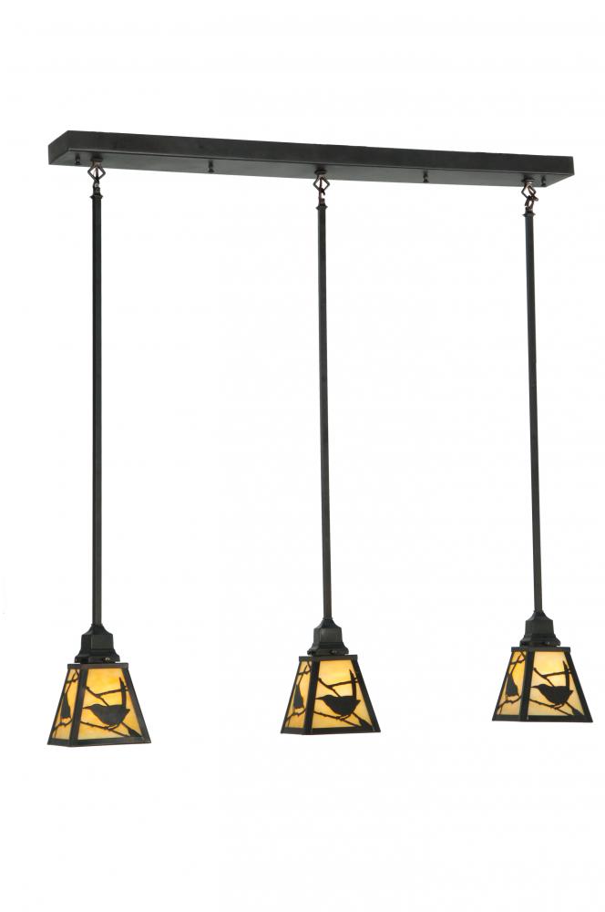 42&#34;L Songbird Mission 3 LT Island Pendant