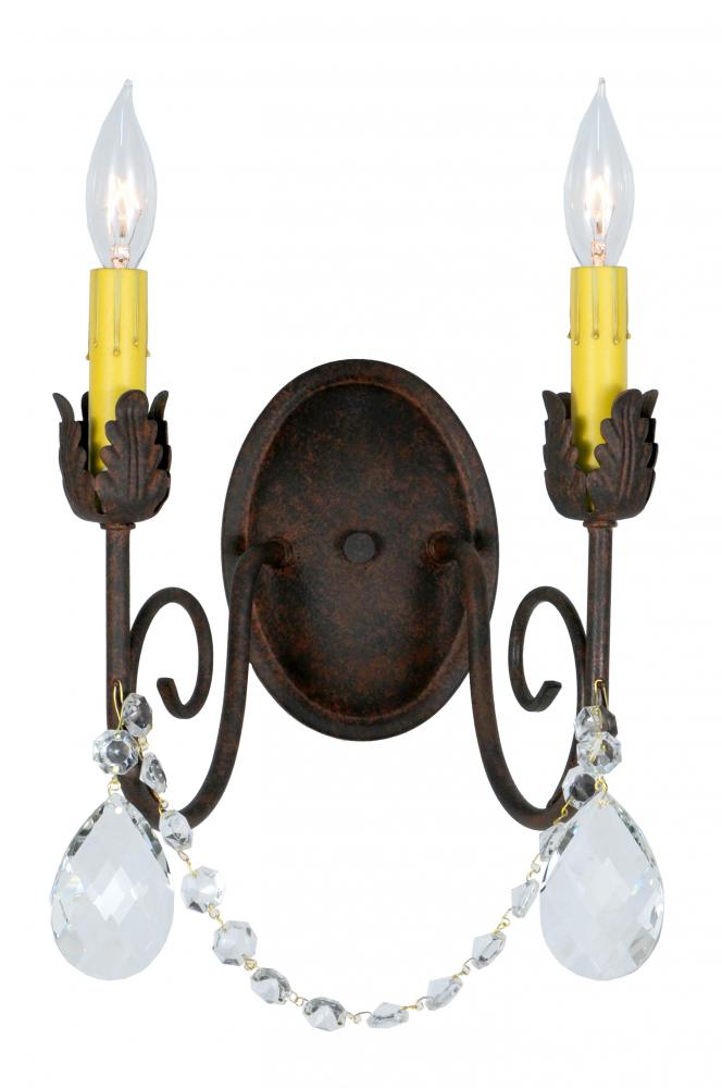 10&#34; Wide Antonia 2 Light Wall Sconce