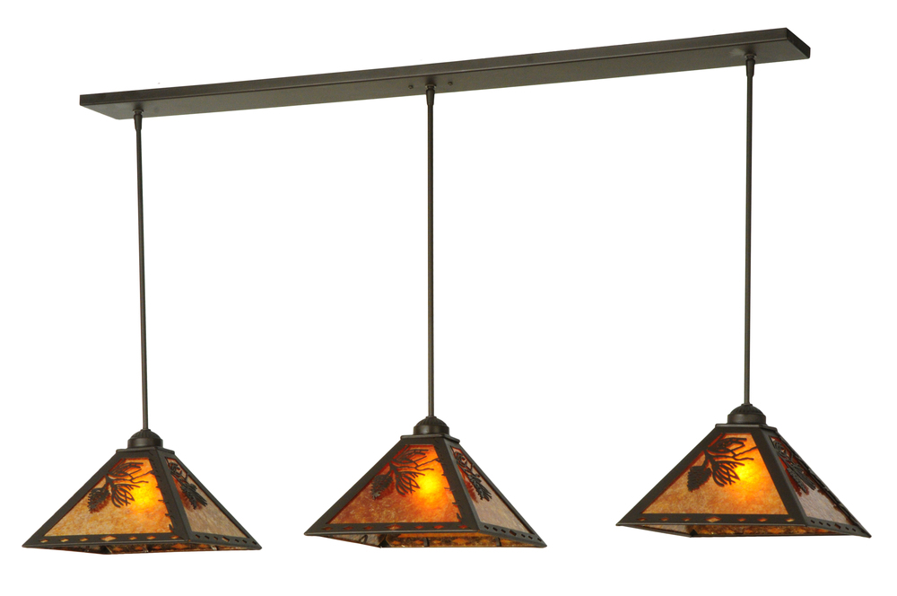 54&#34; Long Balsam Pine 3 Light Pendant