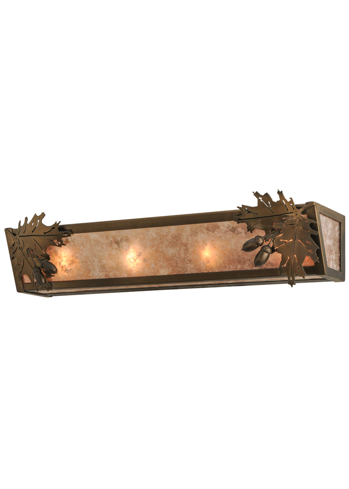 24&#34;W Oak Leaf & Acorn Vanity Light