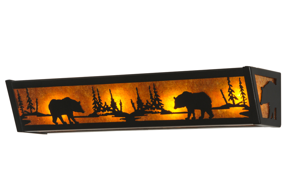 24&#34;W Bear at Lake Vanity Light