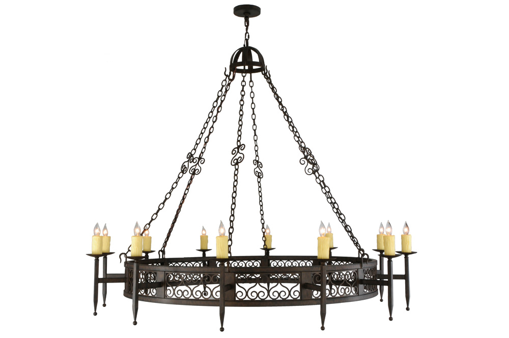 72&#34;W Toscano 12 LT Chandelier